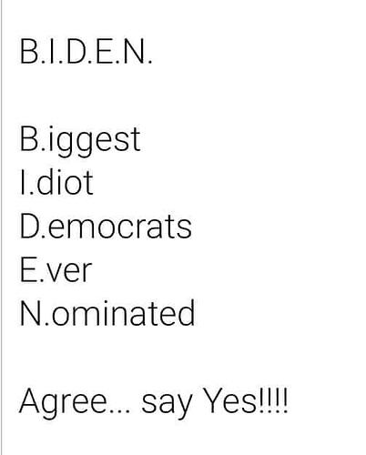 biden acronym lol